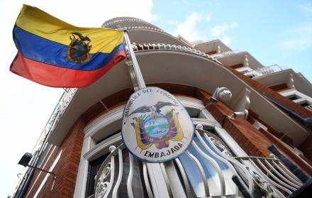 Imagen referencial. Embajada de Ecuador en Londres. 