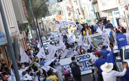 Caravana de Guillermo Lasso el primer día de campaña electoral, 31 dic. 20