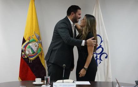 Asunción. Mishelle Calvache juró como nueva vicepresidenta del CPCCS.