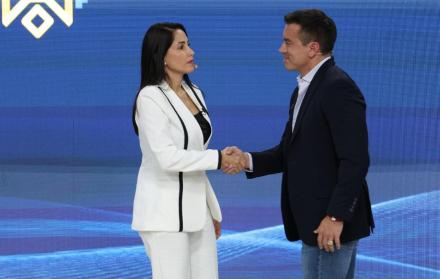 Luisa González y Daniel Noboa