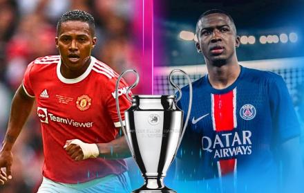 Antonio Valencia y Willian Pacho jugadores ecuatorianos en finales en la Champions.