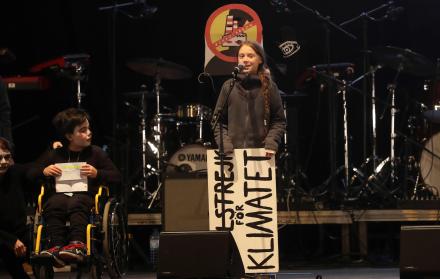 Greta Thunberg marcha por el clima