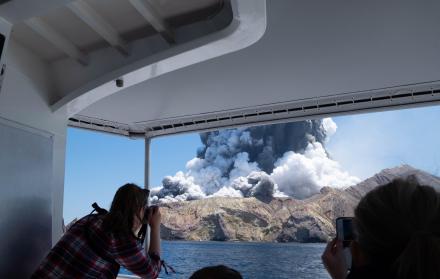 Erupción en Nueva Zelanda