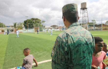 Escuela de fútbol en San Lorenzo