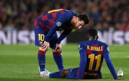 Messi y Dembélé - Barcelona