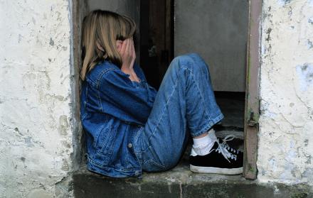 niña triste