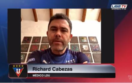 Richard-Cabezas-médico-Liga-Quito-entrenamientos-coronavirus