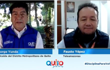 Rueda de prensa de Jorge Yunda