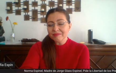 Sofía Espín conduce un programa por la liberación de Jorge Glas.