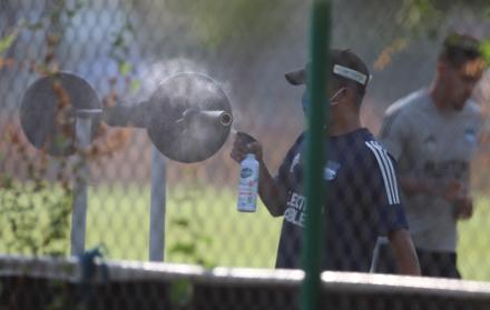 Emelec-entrenamiento