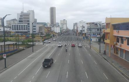 calles vacìas en Guayaquil