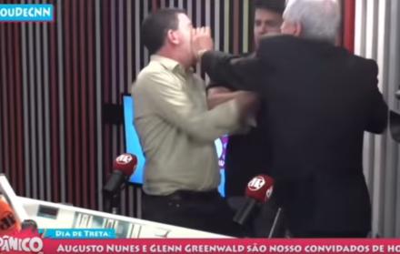 La agresión de Nunes a Greenwald plasmó el momento de extrema polarización que vive Brasil.
