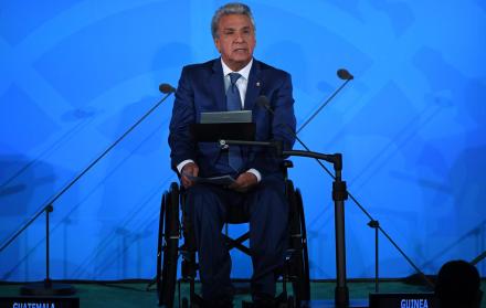 Lenín Moreno en el encuentro de Jefes de Estado del Hemisferio Occidental, este 25 de septiembre de 2019.