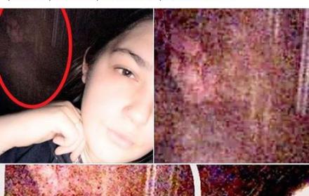 La joven que se la tomó estaba sola en su casa.