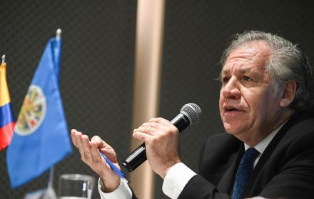 El secretario general de la Organización de Estados Americanos (OEA), Luis Almagro, durante la 49 Asamblea General del organismo.