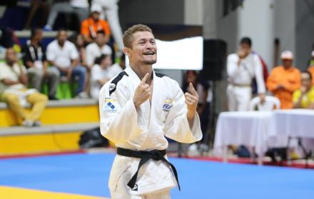 Imagen referencial. Lenín Preciado obtiene el oro para Ecuador en el Campeonato Panamericano Absoluto de Judo.