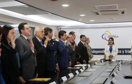 Juramento. En el Consejo de la Judicatura se posesionaron ayer por la mañana los miembros del Comité de Evaluación de la Corte, presididos por el exministro Vladimiro Álvarez.
