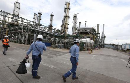 Reparación. Este año se ejecutaron trabajos de reparación en la planta de refinación de Esmeraldas.