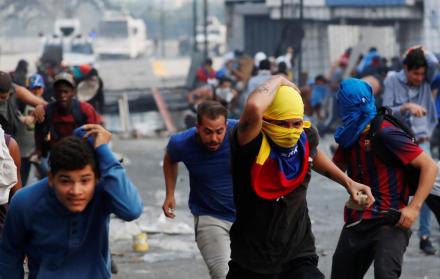 Imágenes de las protestas en Caracas.