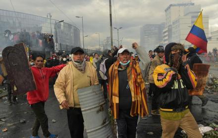 Referencial. Imagen de las protestas ocurridas en Quito.