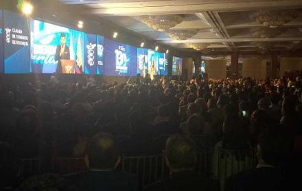 Decenas de comerciantes se congregaron en el Hilton Colón de Guayaquil para celebrar 130 años de la Cámara de Comercio de Guayaquil.