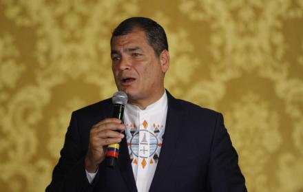 Referencial. Rafael Correa, expresidente de Ecuador.