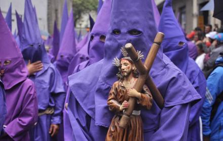 Imagen referencial. Cofradía Jesús de Nazaret en la procesión de Semana Santa.