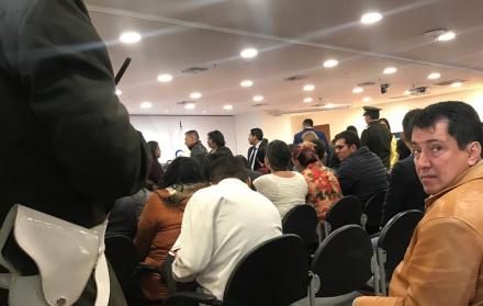 Entre los primeros en rendir su versión estuvieron los padres de Campoverde.