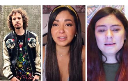 Luisito Comunica (izquierda), Caeli (centro) e Ixpanea (derecha), en los últimos meses han dado de qué hablar en redes sociales.
