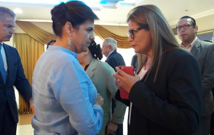La ministra María Paula Romo y la fiscal Yanina Villagómez se pronunciaron sobre las explosiones en la universidad. Se han registrado seis en lo que va del año.