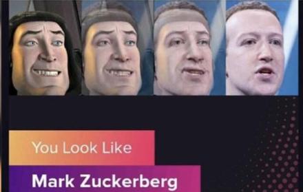 Usuarios han colgado los resultados en redes sociales como Instagram. Una de las imágenes combina la cara Lord Farquaad, personaje de la película Shrek, con la de Mark Zuckerberg, fundador de Facebook.