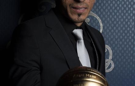 Mena, en la gala de los premiso Balón de Oro del fútbol mexicano.