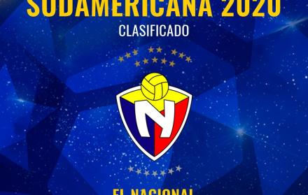 El Nacional entró a la lista de los equipos que disputarán la Copa Sudamericana 2020.