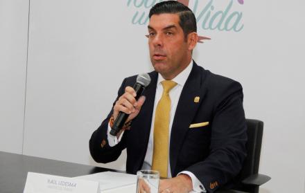 Raúl Ledesma, ministro de Trabajo, durante la rueda de prensa de este miércoles 2 de enero.