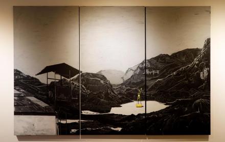 Viaje. El artista viajó al Cajas y a Papallacta para plasmar las cordilleras.