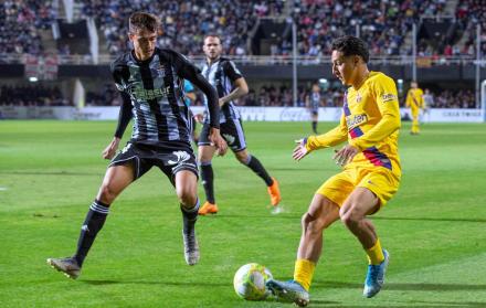 El miércoles, Saverio debutó en el Barça.