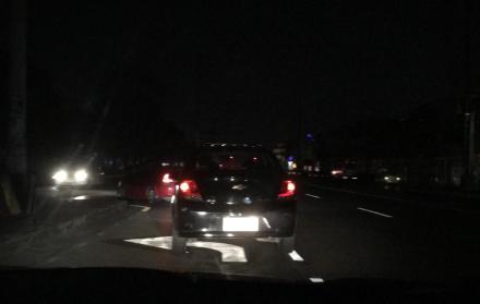 El tránsito vehicular también se vio afectado.