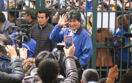 Evo Morales concurre a la reelección por el oficialista Movimiento al Socialismo.