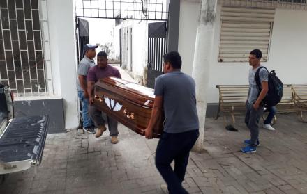 Los restos del joven fueron llevados a su natal Caluma para el velatorio.