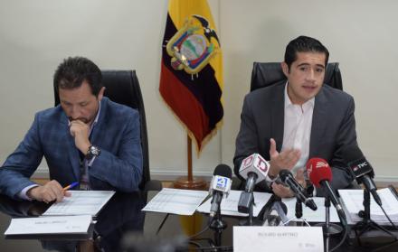 Rueda de prensa de la presentación de la proforma presupuestaria.