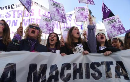 Imagen referencial.Marcha por el Día Internacional de la Mujer.