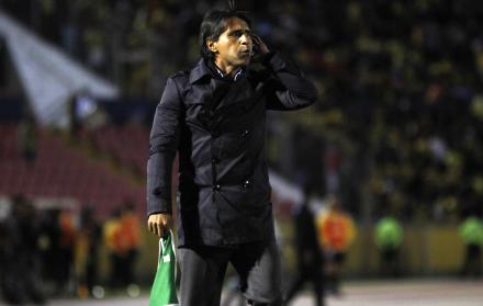Silva, cuando dirigía a Deportivo Quito en 2015.
