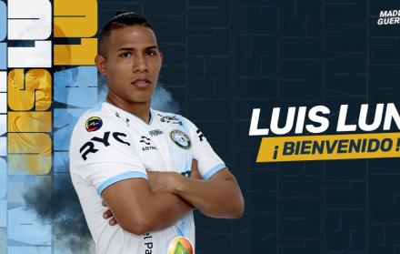 Luis Luna vestirá la camiseta de Guayaquil City.