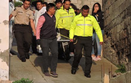 El doble crimen conmocionó a los habitantes de la zona alta de Pinllo en Ambato.