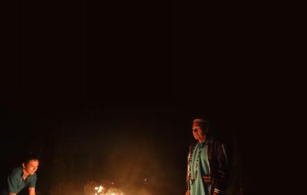 Ritual ancestral que realizan algunos ancianos en las comunidades indígenas amazónicas.