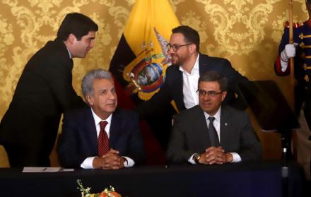 En la ceremonia de este miércoles, Juan Fernando Velasco asumió oficialmente el cargo de ministro de Cultura.