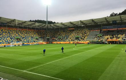 Vista interior del estadio Gosir de Gdynia.