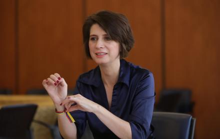 Malo es directora ejecutiva de la Corporación Mucho Mejor Ecuador destaca que empezaron con 5 marcas y ahora son 500 las que tienen la huella de calidad.