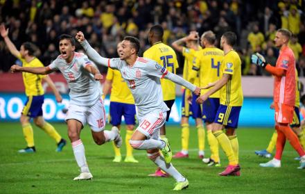 La Roja, el equipo más laureado del torneo junto a Francia con tres títulos, tuvo que celebrar el pase en esta ocasión lejos de casa, en el Friends Arena de Estocolmo.