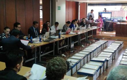 Audiencia en el caso Sobornos, el 18 de noviembre de 2019.